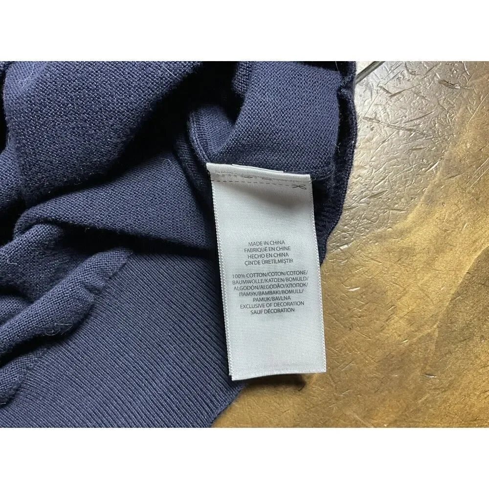 Polo Ralph Lauren Sweater Mens 2XL Blue V-Neck Pullover Pima Cotton